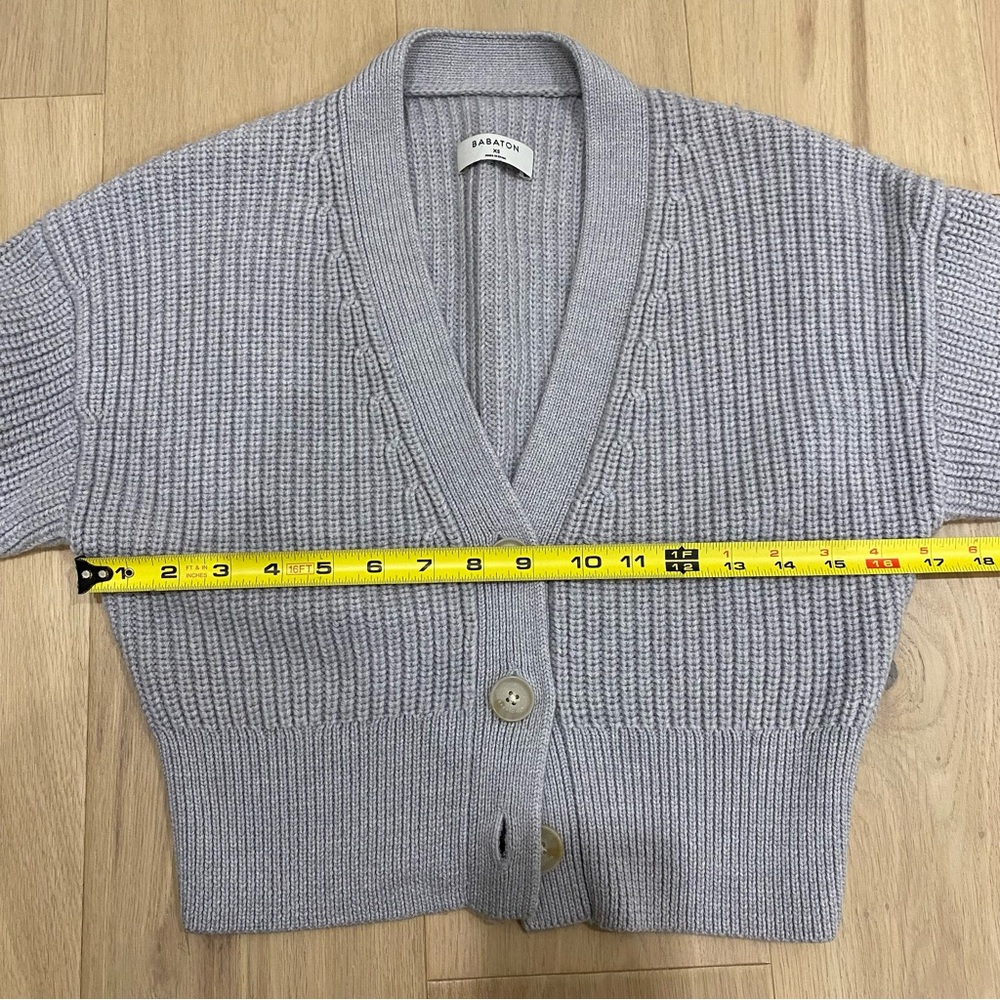 Aritzia | Wilfred Grey “Canberra” Cropped Wool Cardigan🩶 - Picture 8 of 14